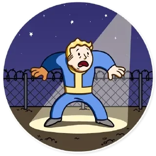 Sticker 😊 Fallout Vault Boy