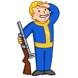 Sticker 😊 Fallout Vault Boy