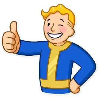 Sticker 😊 Fallout Vault Boy