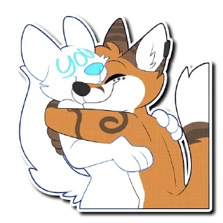 Sticker 🤗 Kipi Furry 🦊 — @stckrRobot