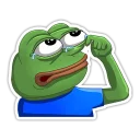 Sticker 😢 Set of stickers frog Pepe 2016