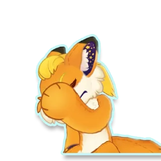 Sticker 🤦 Plushie Ranfox By LuniqueKero