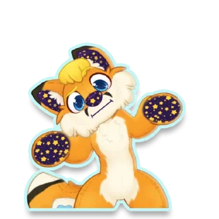 Sticker 🤨 Plushie Ranfox By LuniqueKero