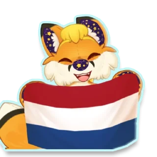 Sticker 🇳🇱 Plushie Ranfox By LuniqueKero