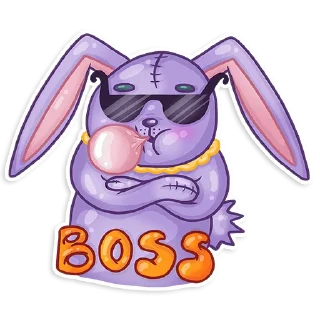 Sticker 😎 Easter Rabbit Toy