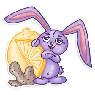 Video sticker 🤒 Easter Rabbit Toy