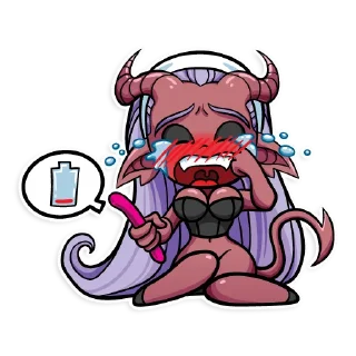 Sticker 😢 Kinky demons - @andromedaart