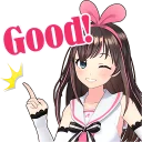 Sticker 👆 Kizuna AI Stickers