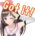 Sticker 😊 Kizuna AI Stickers