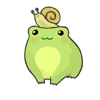 Sticker ☺️ Cute Frog 🐸