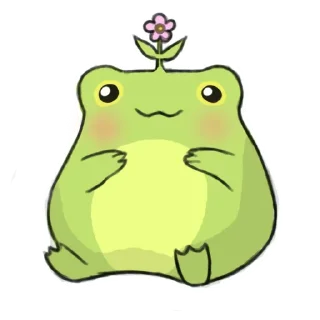 Sticker 🌸 Cute Frog 🐸