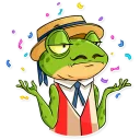 Video sticker 🎉 Mr. Ribbit