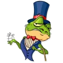 Sticker 🎩 Mr. Ribbit