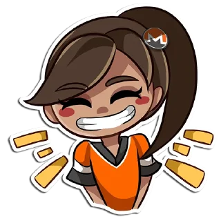 Sticker 😄 Isabella the Monero Girl