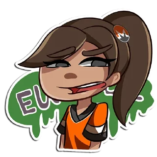 Sticker 😖 Isabella the Monero Girl