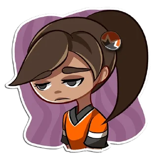 Sticker 😞 Isabella the Monero Girl