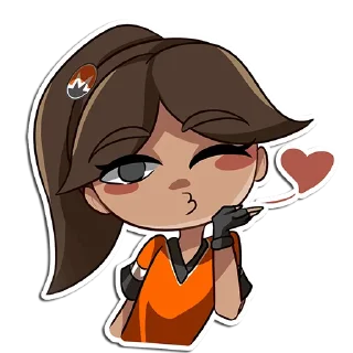 Sticker 😘 Isabella the Monero Girl