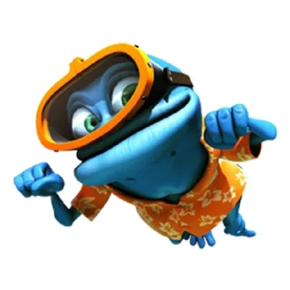 Sticker 🏊 Crazy Frog