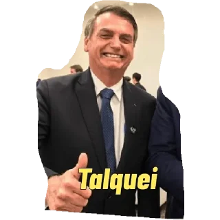 Sticker 😁 Bolsonaro e Olavo