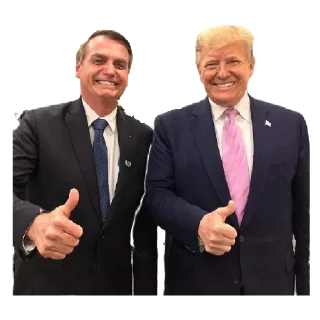 Sticker 😁 Bolsonaro e Olavo