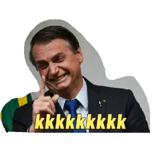 Sticker 😄 Bolsonaro e Olavo