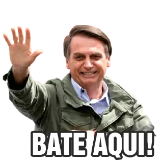 Sticker 😂 Bolsonaro e Olavo