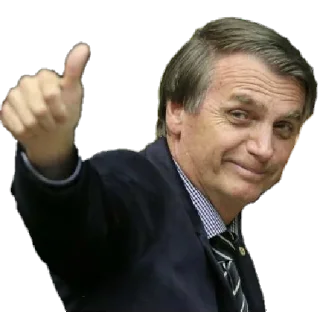 Sticker 😁 Bolsonaro e Olavo