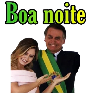 Sticker 😄 Bolsonaro e Olavo