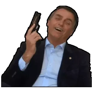 Sticker 😄 Bolsonaro e Olavo