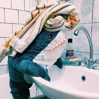 Sticker 🚿 ikea shark