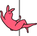 Video sticker 😀 Pink Rabbit