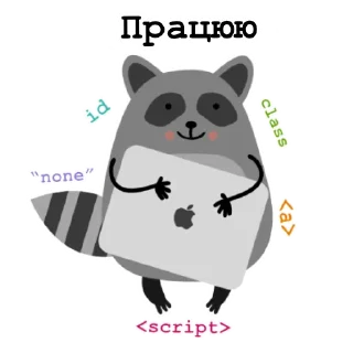 Sticker 👨‍💻 Raccoon_Nikita