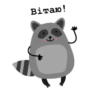 Sticker 👋 Raccoon_Nikita