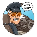 Sticker 😏 Stan Lee