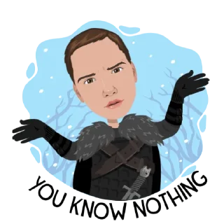 Sticker 🤔 Game Of Thrones by Mirror AI