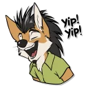 Sticker 😄 Kory Jackal