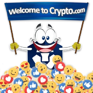 Sticker 👋 Crypto.com by Cryptomalin.com