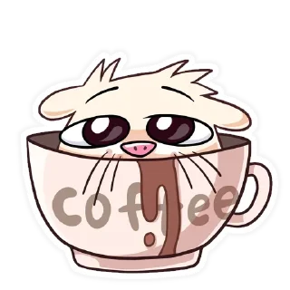 Sticker ☕️ нутри без кринж надписей