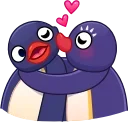 Sticker 👩‍❤️‍💋‍👨 Noot Noot