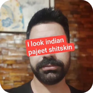 Sticker 💇 Pajeet Hemin shitskin kurd @Hemin_Rostami