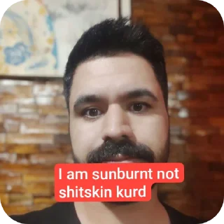 Sticker 💇 Pajeet Hemin shitskin kurd @Hemin_Rostami