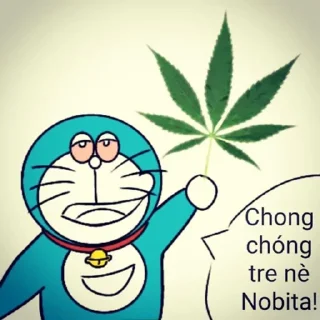 Video sticker 🍁 Doraemon phê pha