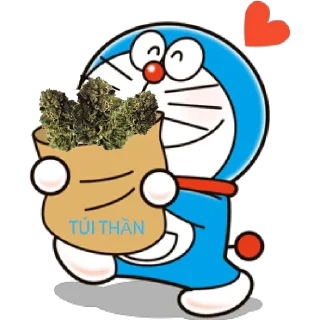 Video sticker 🥰 Doraemon phê pha