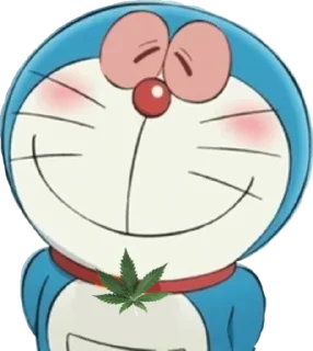 Sticker 😊 Doraemon phê pha