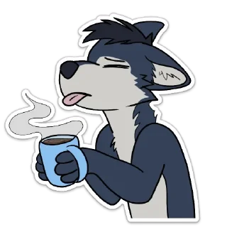 Sticker ☕ ManuTheWolf V2