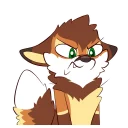 Sticker 😤 Mocha Fox