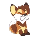 Sticker 😁 Mocha Fox