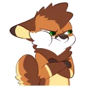 Sticker 😡 Mocha Fox