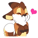 Sticker 😘 Mocha Fox