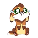 Sticker 😢 Mocha Fox